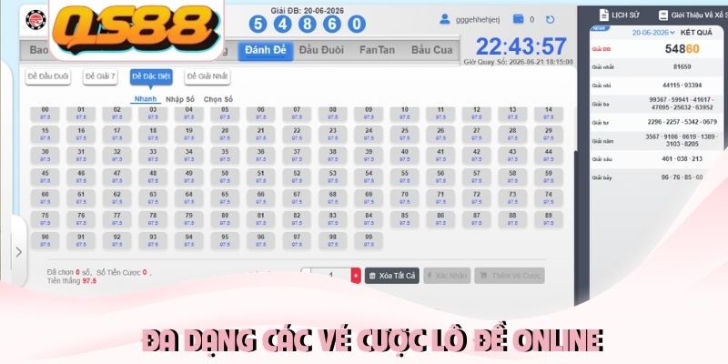 Lô Đề Online - Cách Chơi Xổ Số Trực Tuyến Mới Mẻ Và Hấp Dẫn 3 Đa dạng các vé cược lô đề online